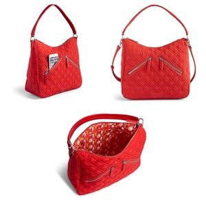 Vera Bradley Vivian Hobo Bag Canyon Sunset Red